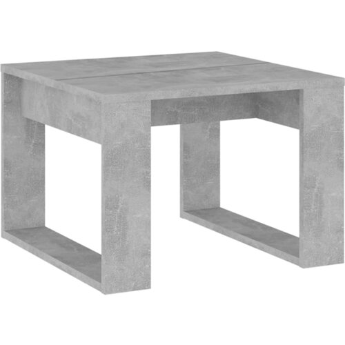 VidaXL Stranska mizica betonsko siva 50x50x35 cm iverna plo&amp;scaron;ča, (20712749) Slike
