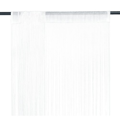 vidaXL Končane Zavjese 2 kom 100x250 cm Bijele Cene