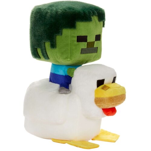 Minecraft Pli&amp;scaron;ana igračka - Chicken Jockey, 20 cm Slike