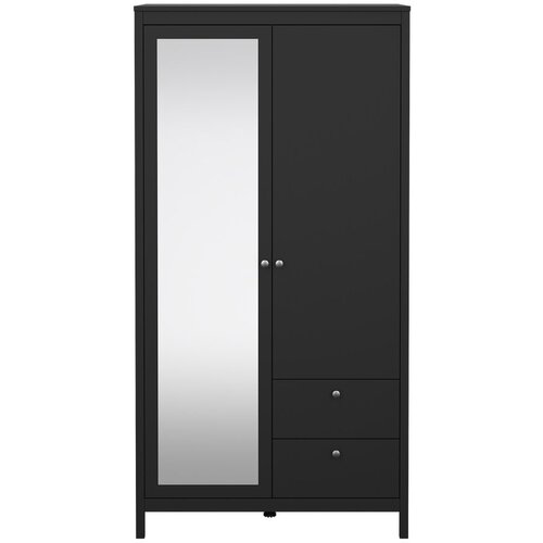 Tvilum Crni ormar s ogledalom 102x199x58 cm Madrid – Cijene