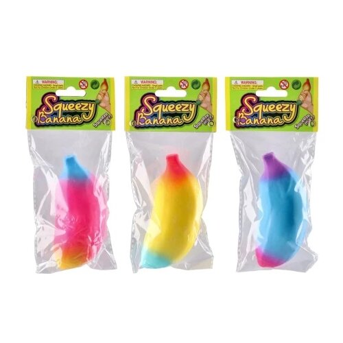 Ozzo Squeezy banana, gumena igračka, banana, miks Cene