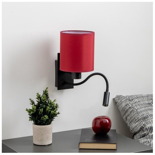  Brilagi-LED Zidna lampa NUBILA 1xE27/25W/230V+LED/3W crna/pompej.crvena Cene