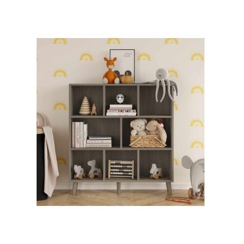 Hanah home Polica za knjige Bristol Anthracite Cene