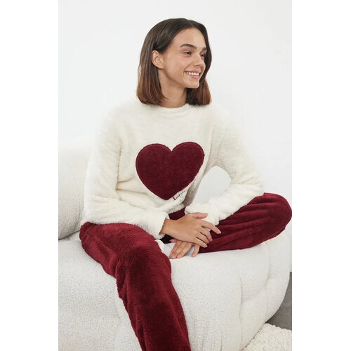 TRENDYOLMILLA Ženski set pidžame Thmaw25Pt00087, Krem Cene