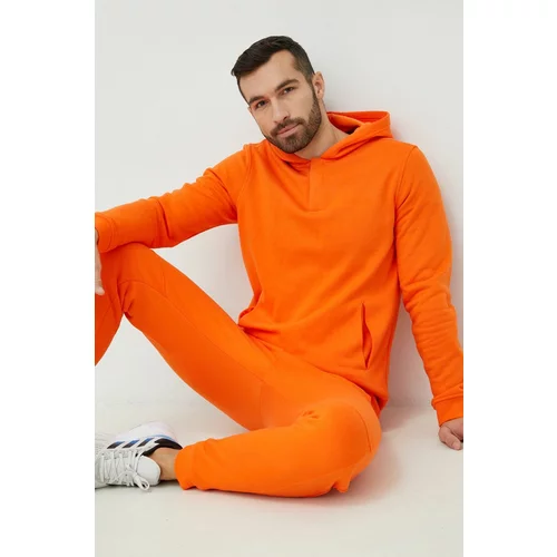 Calvin Klein Pulover za vadbo moška, oranžna barva, s kapuco