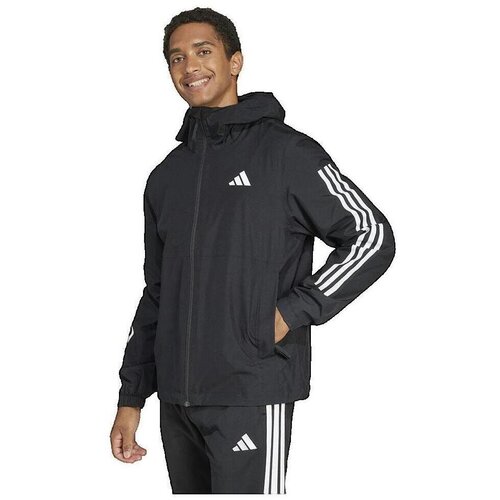 Adidas Jakne Veste Essentials 3 Stripes Rain.rdy Črna Cene