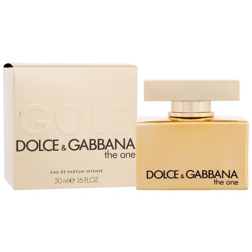 Dolce &amp;amp; Gabbana The One Gold Intense parfumska voda 50 ml po&amp;scaron;kodovana &amp;scaron;katla za ženske Slike