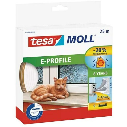 Tesa Tesnilni trak MOLL Standard E-profil (bel, 25 m x 9 mm x 4 mm, primeren za: reže od 1 do 3,5 mm) Cene
