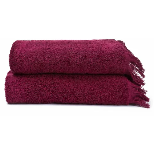 Bonami Selection Set s 2 crvena ručnika od 100% pamuka , 50 x 90 cm