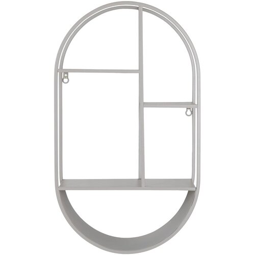 House Nordic Svetlo siva večnivojska kovinska polica 35 cm Feira – Cene
