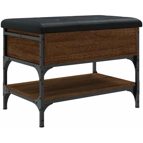  Klupa za cipele boja hrasta 62x42x45 cm od konstruiranog drva Slike