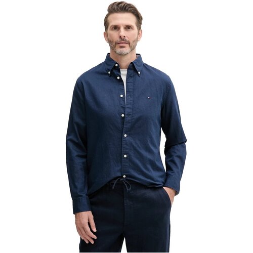 Tommy Hilfiger Srajce z dolgimi rokavi MW0MW40702 Modra Slike
