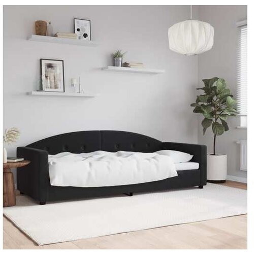 vidaXL Raztegljiva postelja črna 80x200 cm žamet Cene