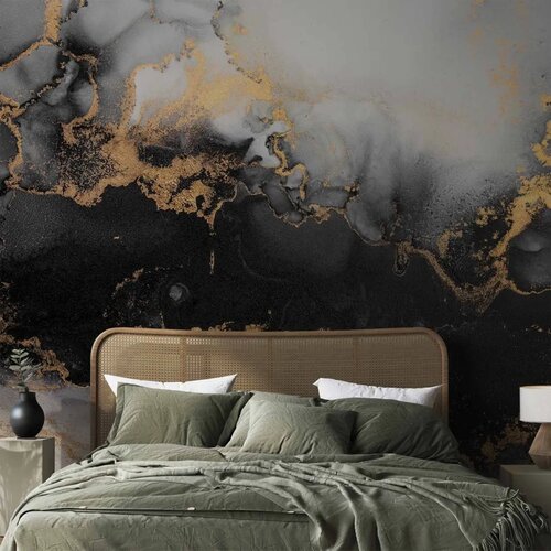  Foto tapeta - Gold Explosions - an Abstract Pattern Inspired by Marble 450x315 Standard Slike