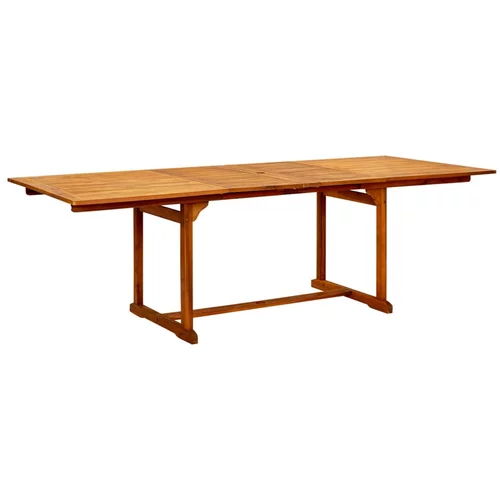  Vrtni blagovaonski stol (160 - 240)x100x75 cm od drva bagrema