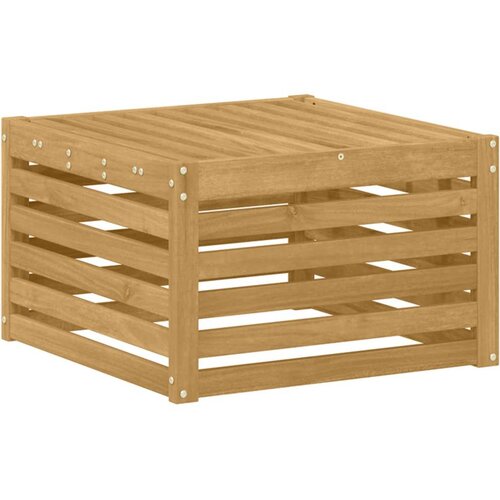  otoman Čvrsto drvo akacije Bijela 59 x 59 x 37 cm - Bijela Tabure Slike