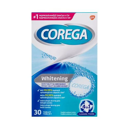 Corega Tabs Whitening Set 30 tableta za čišćenje proteza unisex true