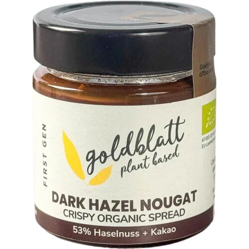 BIO Dark Hazel Nougat &amp;ndash; Crispy Spread - 140 g Slike