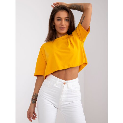 BASIC Feel Good T-shirt-RV-TS-7541.06-light orange Cene