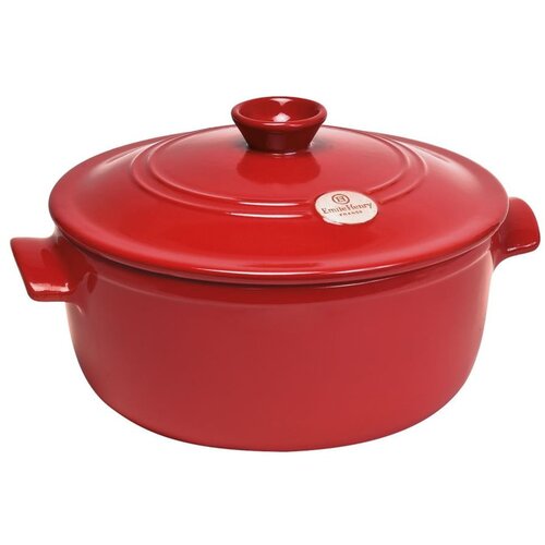 Emile henry Rdeča keramična okrogla posoda s pokrovom Emile Henry Flame, ⌀ 27 cm Slike