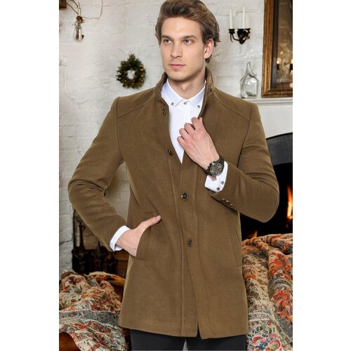 Dewberry PLT8370 MEN'S COAT-STRAIGHT CAMEL Cijene