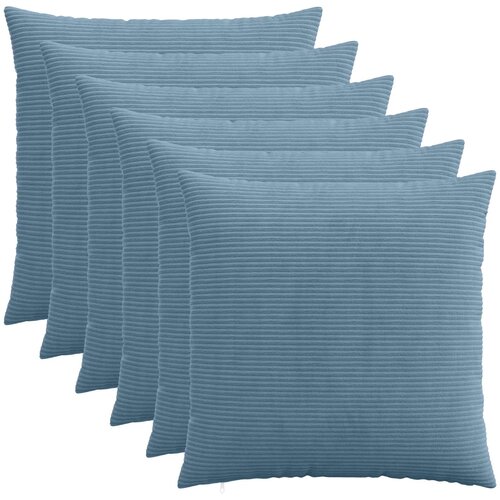  Presvlaka za jastuk 6 pcs HEERLEN Plava 60 x 60 cm Kord Cene