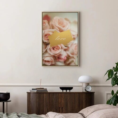  Slika - One Feeling (1 Part) Vertical 80x120 U prirodnom drvenom okviru Slike
