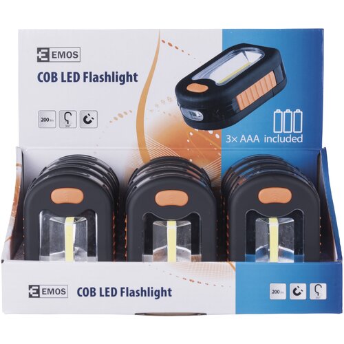 Emos p3889 lampe baterijske Led cob baterijska lampa 200lm, 3xaaa box 1/12 ( 3319 ) Cene