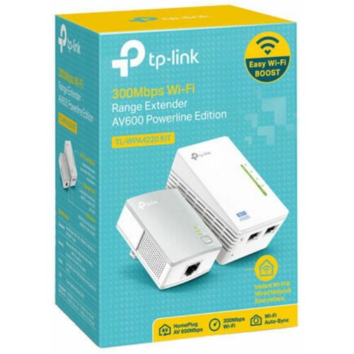 Tp-link TL-WPA4220 kit 300Mbps AV500 wifi powerline extender starter kit za mrežu preko strujne instalacije (TL-WPA4220 & TL-PA4010) Cene