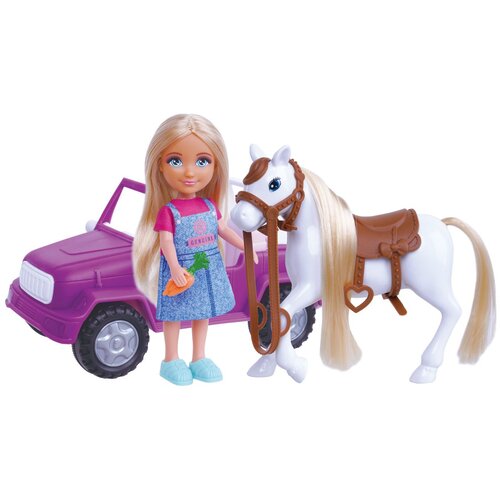 Masen Toys mala lutka s automobilom i konjem 7225464 Cene