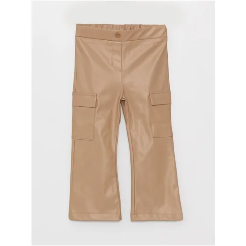 LC Waikiki Leather Look Baby Girl Cargo Pants