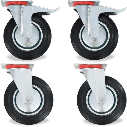 VidaXL Gibljiva kolesa 12 kosov 200 mm Slike