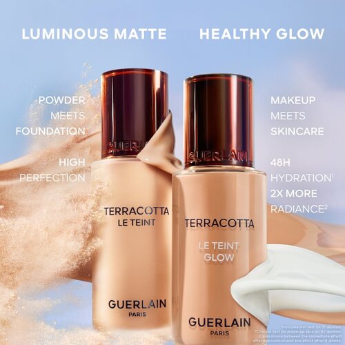 Guerlain Terracotta Le Teint Glow tekoči puder z učinkom osvetljevanja za naraven videz odtenek 0,5W Warm 35 ml Slike