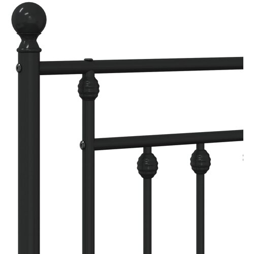  Metalno zamjensko uzglavlje crno 107 cm Slike
