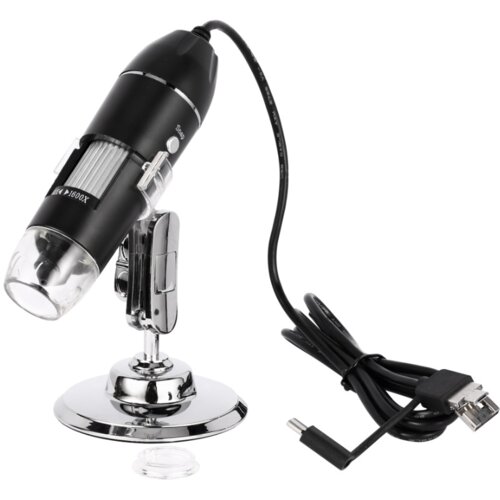 INF prenosni elektronski mikroskop 1000X z nadzorom svetlobe black, (21369736) Cene