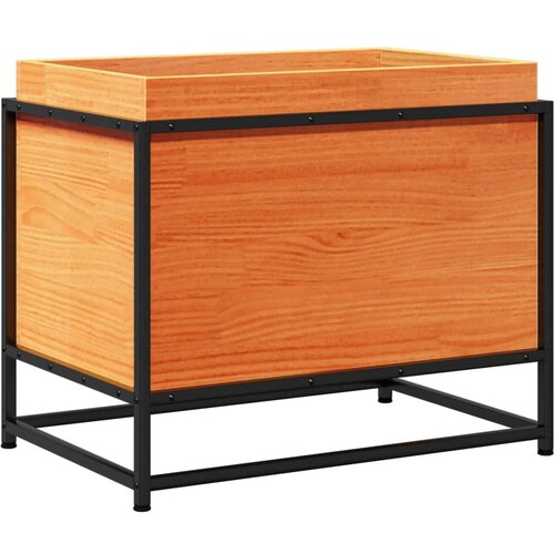 VidaXL Vrtno cvetlično korito vo&amp;scaron;čeno rjavo 60x40x50 cm trdna borovina, (21204418) Slike