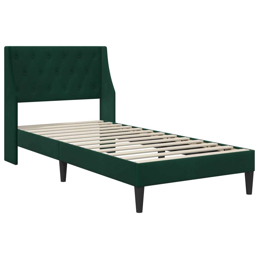  Okvir za krevet Tamnozelena 90 x 200 cm Bar&amp;scaron;un - Tamnozelena 90 x 200 cm Slike