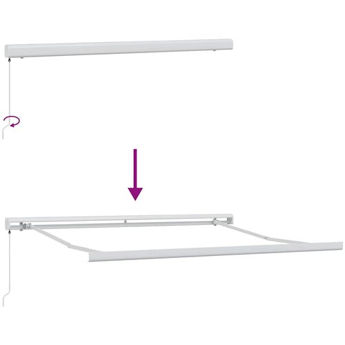  Povlačivi tende &amp;Scaron;areni 300 x 250 cm Platno i Aluminij Slike