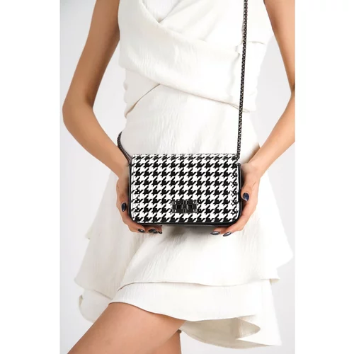 Capone Outfitters Capone Soho Houndstooth Patterned Houndstooth Women's Crossbody Bag