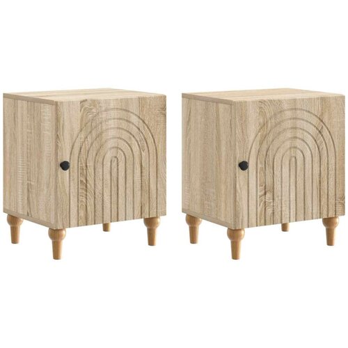  Noćni ormar 2 pcs Hrast sonoma 43 x 34 5 x 50 cm - Hrast sonoma 2 Cene