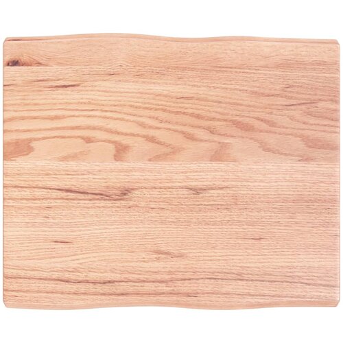 vidaXL Mizna plošča svetlo rjava 60x50x4 cm obdelana trdna hrastovina Cene