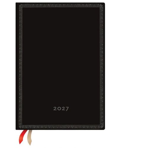  TEDENSKI PLANER 2027-12,5X17,5CM-MIDI HORIZONTALNA S GUMICO ČRNA EDITIJA FLEXI PAPERBLANKS FE1998-6 Slike