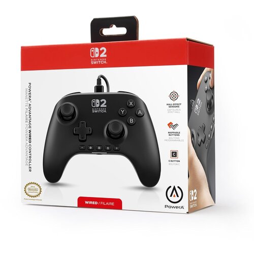  PowerA Advantage žični igralni plošček črne barve za Switch 2 Cene