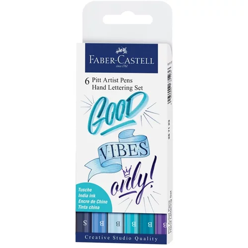 Faber-castell PITT umjetnički markeri set Hand Lettering Good vibes - 6 kom (set za)