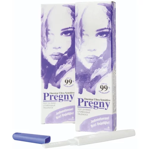  Pregny Onestep Ultra Sensitive, testna palčka za zgodnje ugotavljanje nosečnosti