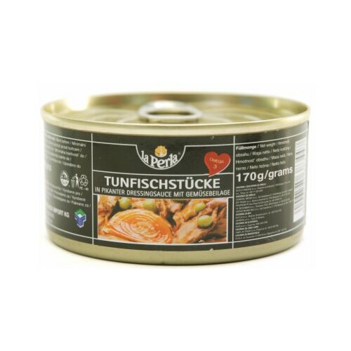 La Perla tunjevina komadi sa povrćem 170g limenka Cene
