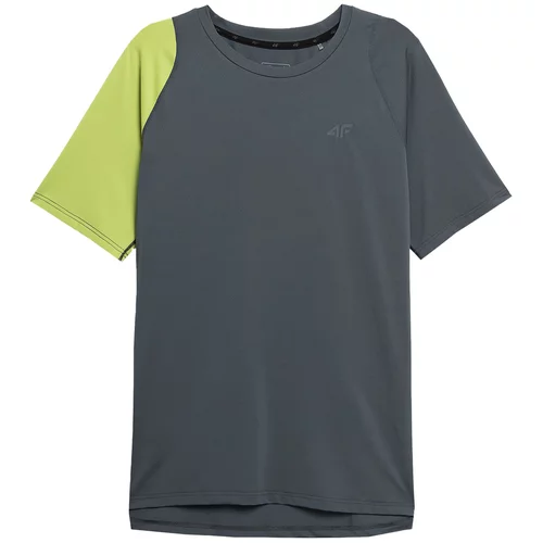 4f Tehnička sportska majica siva / zelena