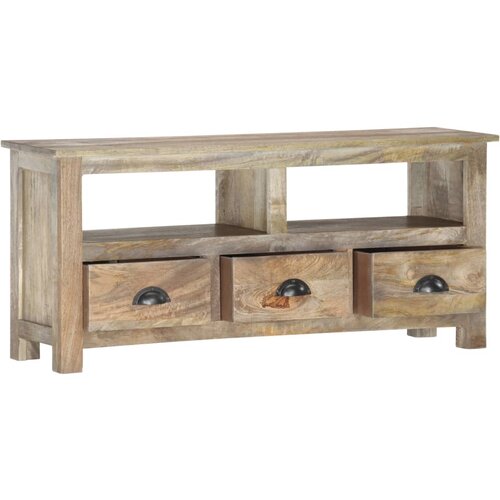 Maison Chic TV omarica - TV stojalo - Televizijska omarica 110x30x50 cm trden mangov les, (21700288) Slike