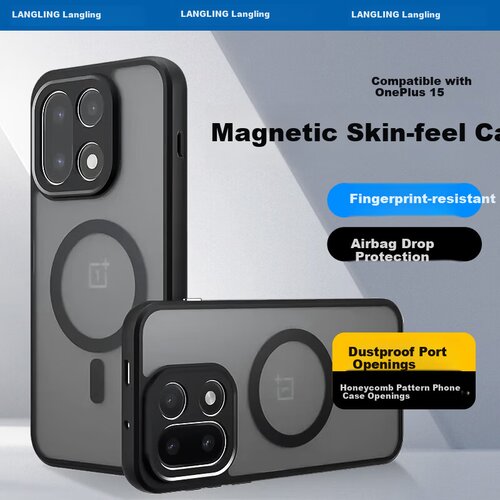  Langling Maska za mobilni telefon OnePlus 15, Crno-siva Cene