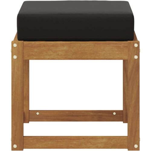  Vanjska Stolica Klupa s jastukom Prirodna 43 x 43 x 37 cm - Prirodna i crno 40 cm Otvoreno područje nogu Slike